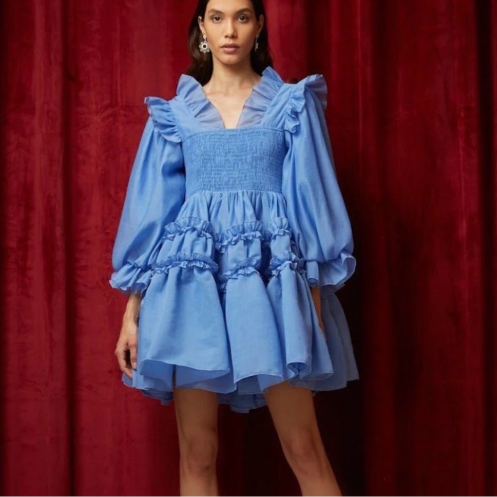 NWT Sister Jane Dream Signature Move Mini Dress in Serenity Blue